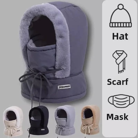 Cagoule hiver thermique respirante avec système de chaleur