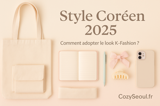 ✨ Comment Adopter le Style Coréen en 2025 : Tenues, Accessoires & Must-Haves CozySeoul
