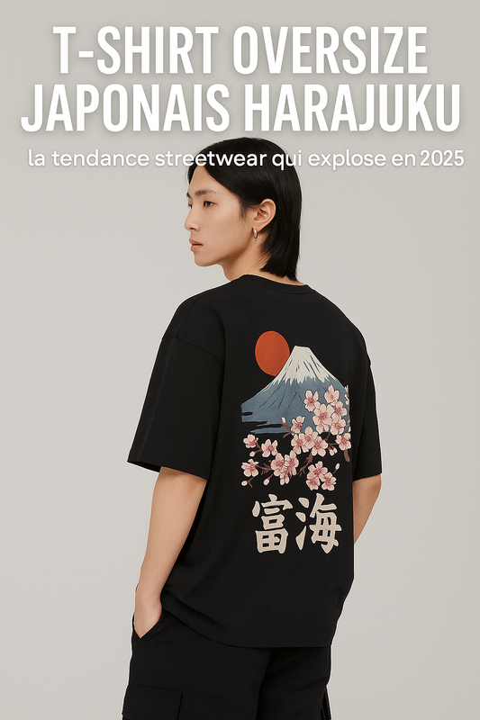 T-shirt Oversize Japonais Harajuku : la tendance streetwear qui explose en 2025