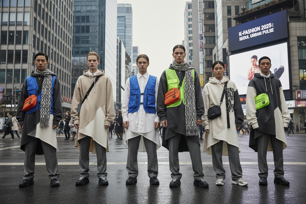 Bannière Nouveautés 2025 mode coréenne, K-Fashion et streetwear inspirés de Séoul