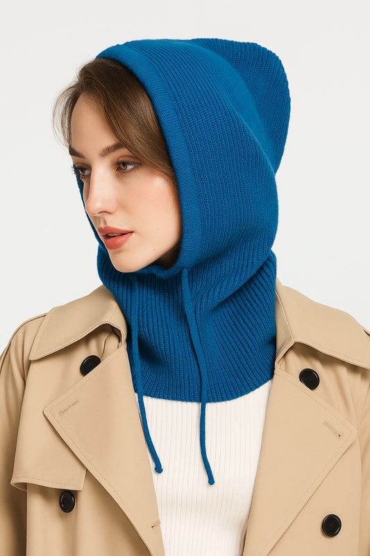 Casquette à capuche tricotée