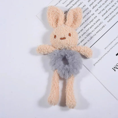 élastique cheveux renard peluche dessin animé coréen