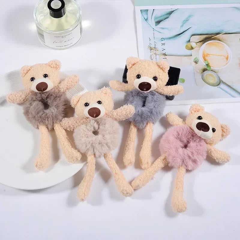 ensemble de plusieurs bandeaux en peluche kawaii