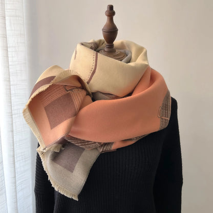 écharpe femme rose pashmina douce et chaude pour l’hiver