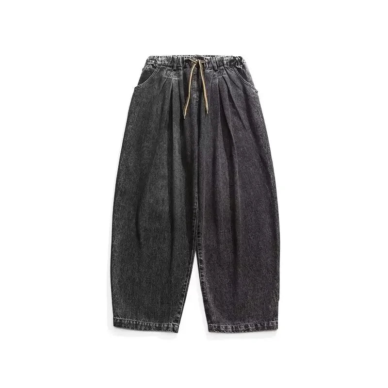 Jean à jambes larges style hip-hop japonais pour homme