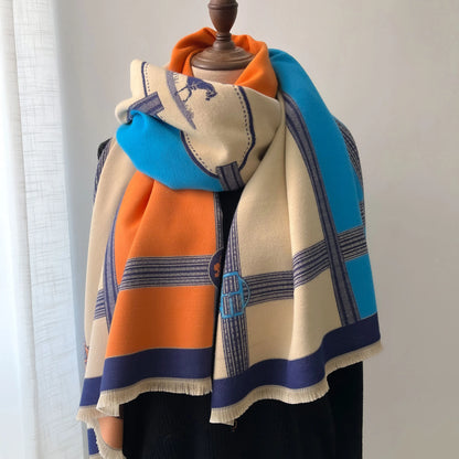 pashmina femme châle élégant coloré nouvelle collection hiver 2024