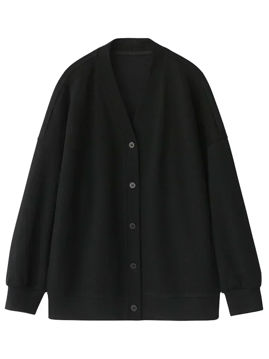 pull sweat épais hiver col V pour femme