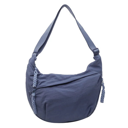 sac bandoulière femme nylon bleu marine léger