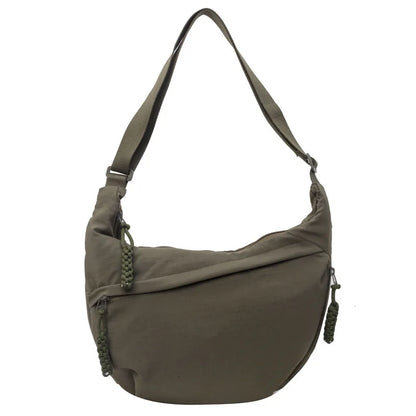 sac hobo en nylon marron clair femme pour usage quotidien